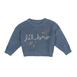Modern Moments by Gerber baby brother little lil bro knit sweater 6-9 months